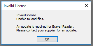Brava Reader Update License